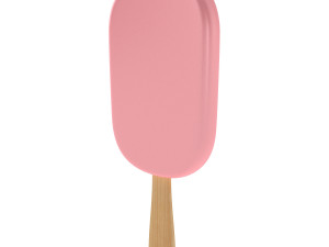 Ice Cream Bar - Pink 3D Model