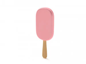 Ice Cream Bar - Pink 3D Model