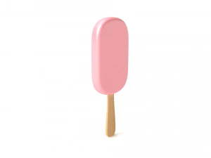 Ice Cream Bar - Pink 3D Model