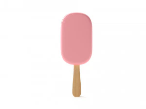Ice Cream Bar - Pink 3D Model
