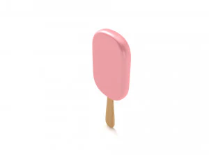 Ice Cream Bar - Pink 3D Model