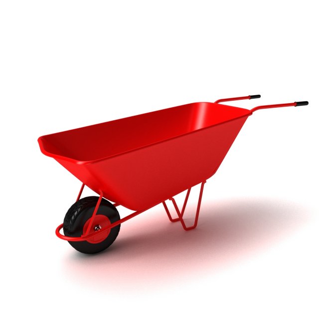 Wheel Barrow Modèle 3D .c4d .max .obj .3ds .fbx .stl .blend 