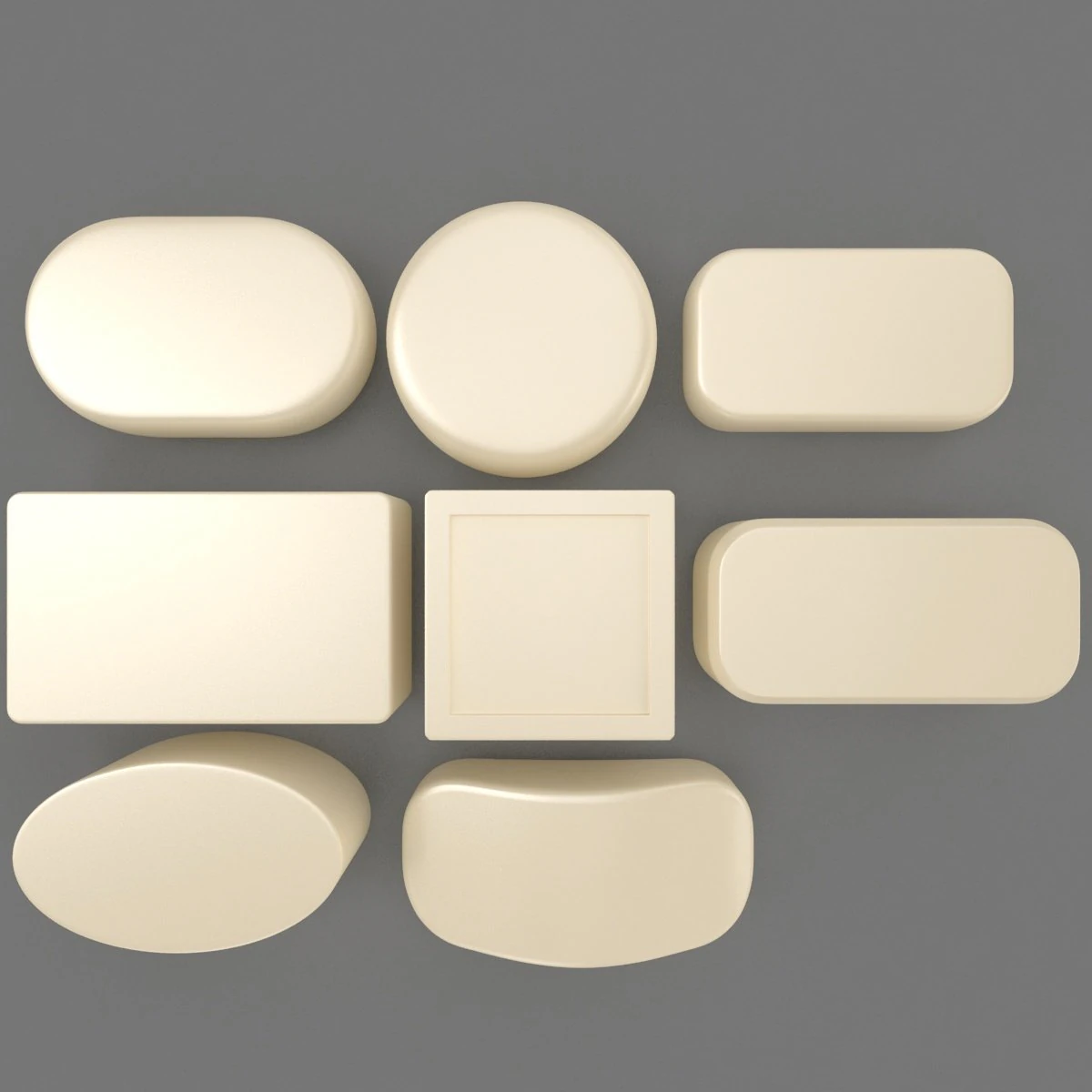 Soaps Set 3D Model .c4d .max .obj .3ds .fbx .stl .blend