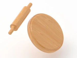 Kitchen Rolling Pin 3D Model