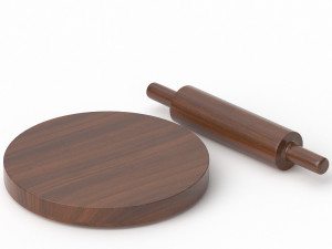 Kitchen Rolling Pin 2 3D-Modell