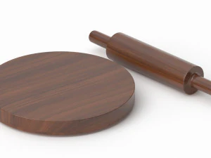 Kitchen Rolling Pin 2 3D Model