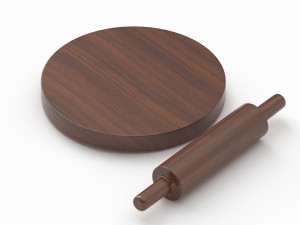 Kitchen Rolling Pin 2 3D Модель