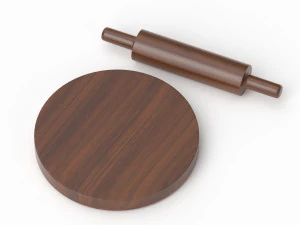 Kitchen Rolling Pin 2 3D Model