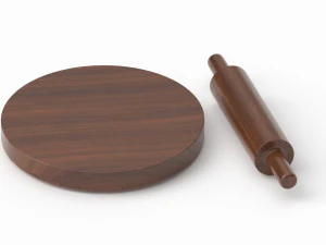 Kitchen Rolling Pin 2 3D Model