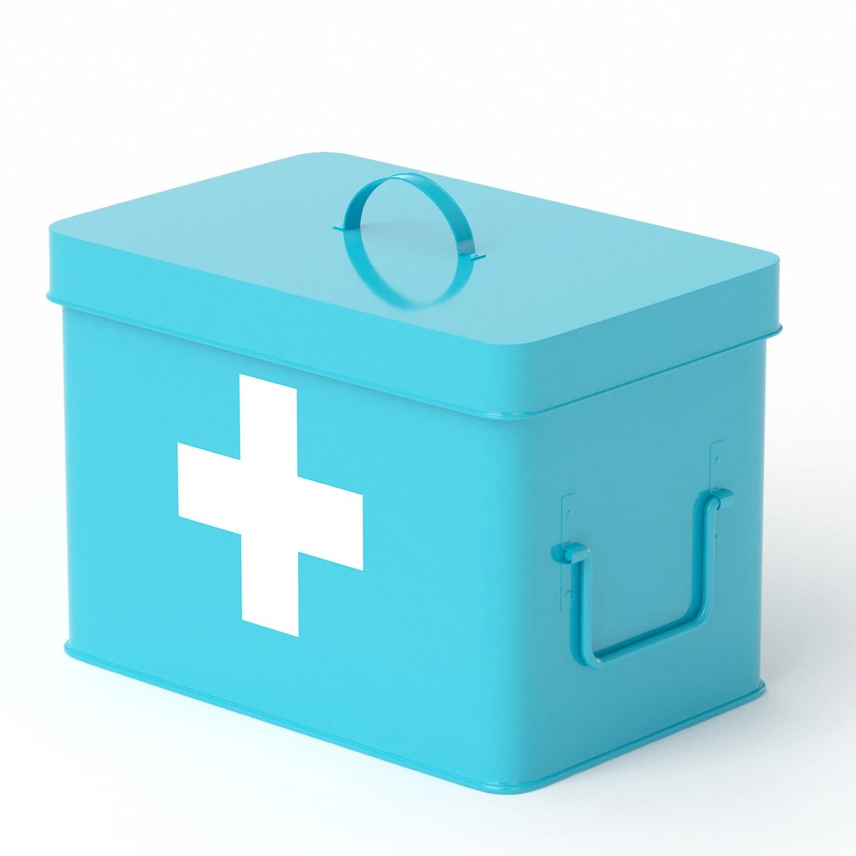 First Aid Kit 3D Model .c4d .max .obj .3ds .fbx .stl .blend
