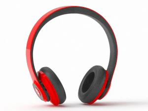 Beats Headphones red 3D Model