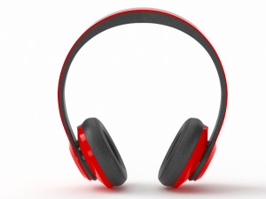 Beats Headphones red Modelo 3D