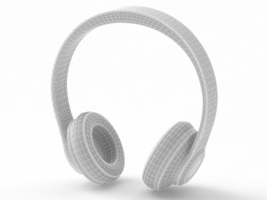 Beats Headphones red Modelo 3D
