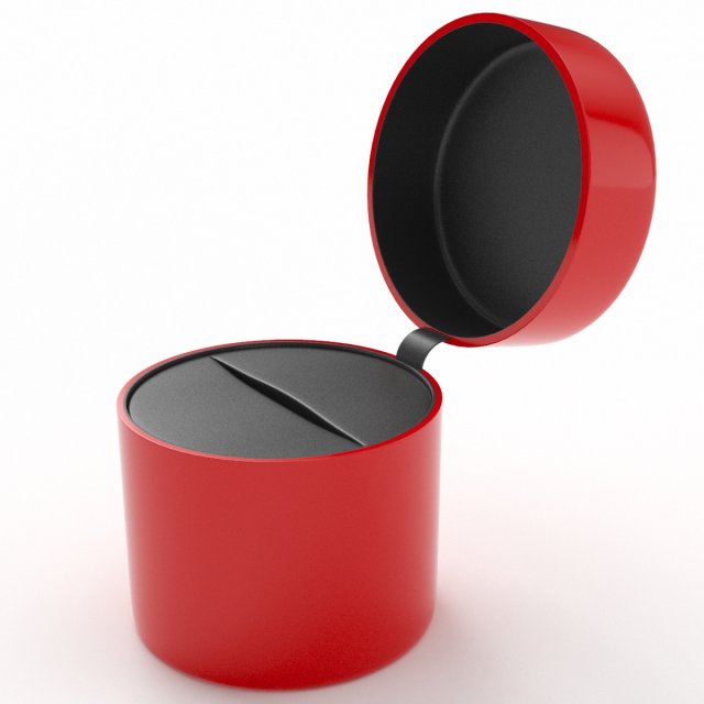 Red Ring Box 3D Model .c4d .max .obj .3ds .fbx .stl .blend 