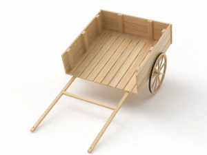 Old Wooden Carts Collection 3D Model