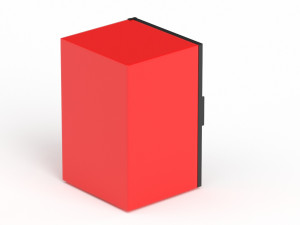 Red Mini Beverage Refrigerator 3D Model