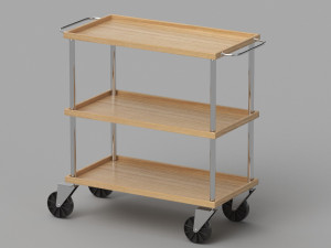 Service Trolley Model 3D
