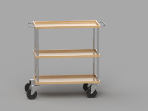 Service Trolley Model 3D