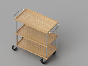 Service Trolley Model 3D