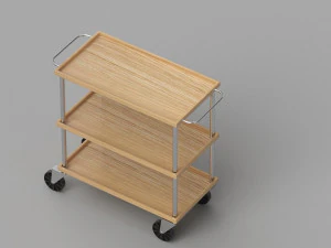Service Trolley 3D Model