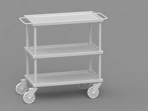 Service Trolley 3D Model
