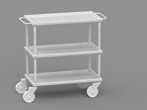 Service Trolley 3D Model