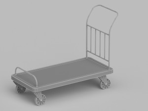 Roller Handcart 3D Model
