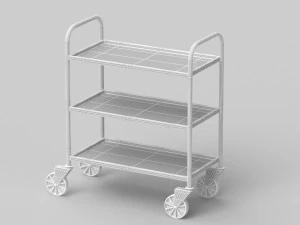 Carrinho de servi&ccedil;o Modelo 3D