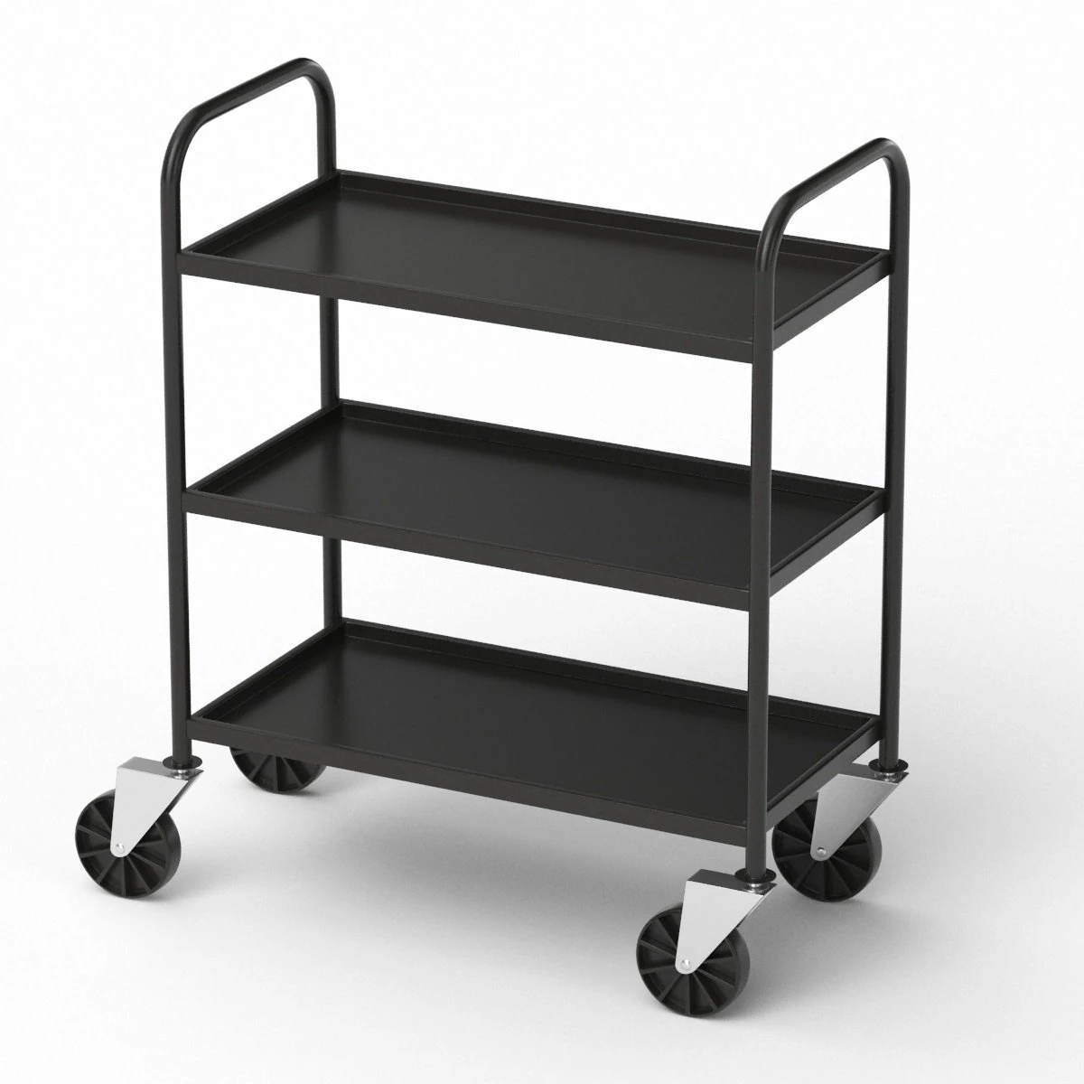 Service Trolley 3D Model .c4d .max .obj .3ds .fbx .stl .blend