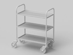 Service Trolley 3D Model