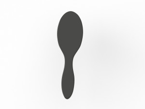 Black Hair Brush 3D Модель