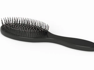 Black Hair Brush 3D Model