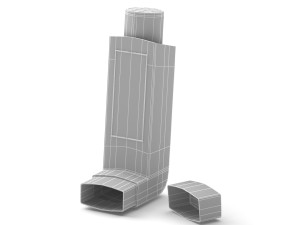 Asthma Inhaler 02 Modello 3D