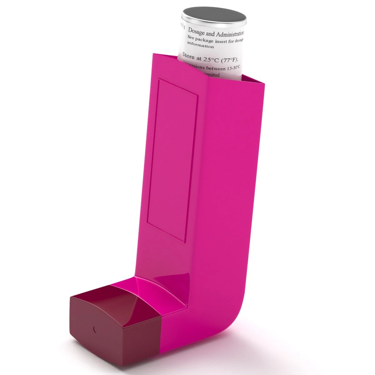 Asthma Inhaler 03 3D Model .c4d .max .obj .3ds .fbx .stl .blend 
