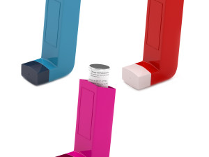 Asthma Inhaler Collection 3D 모델