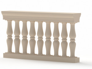Classical Balustrade 3D 模型