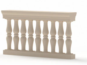 Klassische Balustrade 3D Modell