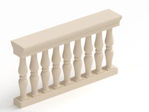 Klassische Balustrade 3D Modell