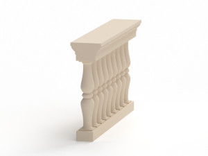 Classical Balustrade 3D 模型