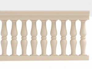 Klassische Balustrade 3D Modell