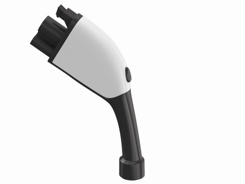Electric Vehicle Charging Plug Socket 01 Modello 3D