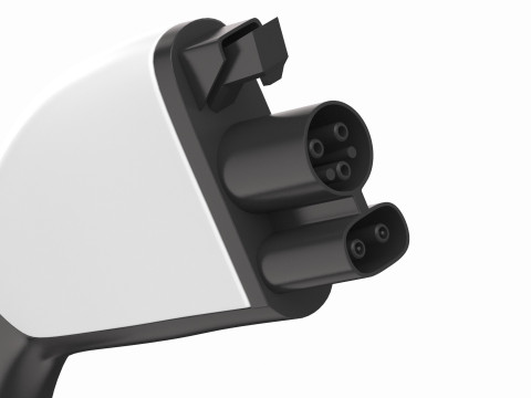 Electric Vehicle Charging Plug Socket 01 Modello 3D
