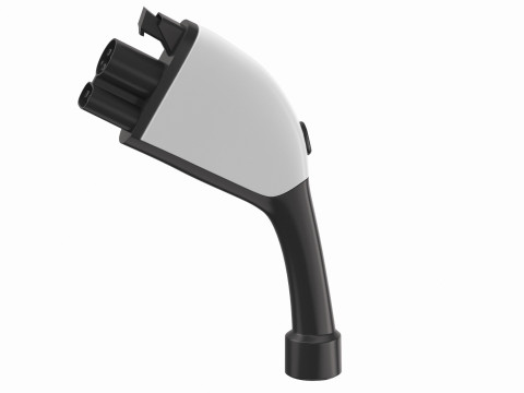 Electric Vehicle Charging Plug Socket 01 Modello 3D