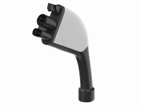 Electric Vehicle Charging Plug Socket 01 Modello 3D