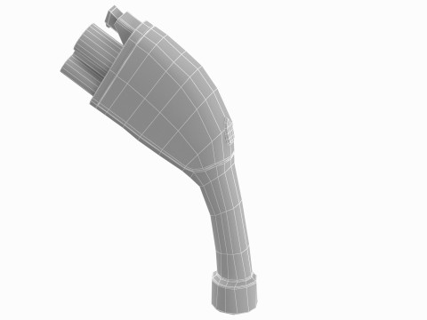 Electric Vehicle Charging Plug Socket 01 Modello 3D