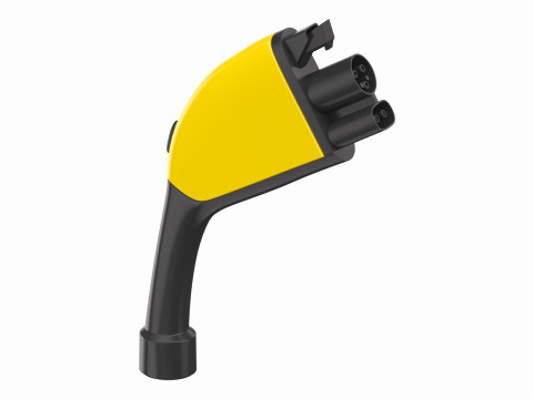 Electric Vehicle Charging Plug Socket 02 3D 모델