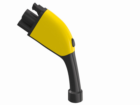 Electric Vehicle Charging Plug Socket 02 3D 모델