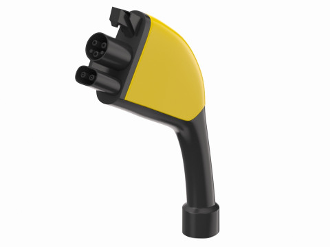 Electric Vehicle Charging Plug Socket 02 3D 모델