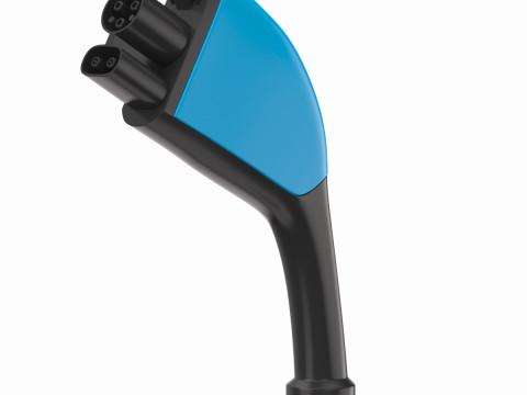 Electric Vehicle Charging Plug Socket 03 3D-Modell