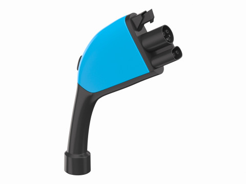 Electric Vehicle Charging Plug Socket 03 Model 3D